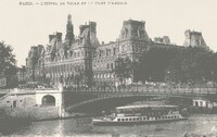 L'Hôtel de Ville  et le Pont D'Arcole